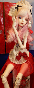 Doll Chateau Ashley BJD Red Maid Dress Photos 2