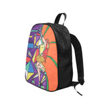Duel Abstraction Vs Reality - Abstraction Attacking Realism - Canvas Backpack ( Model 1682) (Medium)