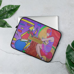 Duel Abstraction Vs Reality Laptop Sleeve