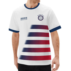 Mens All Over Print Short Sleeve T-Shirt-America