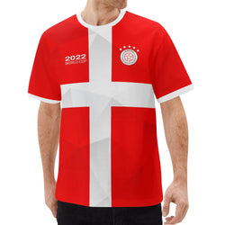 Mens All Over Print Short Sleeve T-Shirt-Switzerland