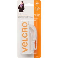 Bulk Buy: Velcro Snag Free Sew On Tape 3/4"wide 36" White 90667 (6-Pack)