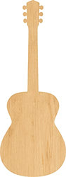 Acoustic Guitar Laser Cut Out Wood Shape Craft Supply - Woodcraft Cutout (16", 1/4" Thickness)