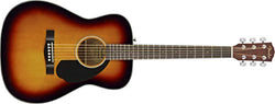 Fender CC-60S Concert Acoustic Guitar, Walnut Fingerboard, Sunburst
