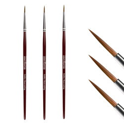The Army Painter Hobby: 3pcs Basecoating - Hobby Brush Set with Synthetic Taklon Hair - Base Colouring Paint Brush for Wargames, Fine Detail Paint Brush for Miniature Painting & Miniature Paint Sets