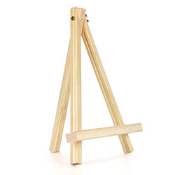 Dolicer Wooden Easel Stand, 1 Pack 9.5" Adjustable Tabletop Easels, Wood Small Easels for Painting Canvas, Portable Art Easel for Kids Adults Artists Painting, Displaying Photos
