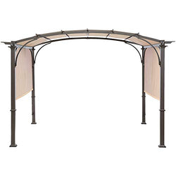 MASTERCANOPY 17.4x7.4 Pergola Replacement Canopy Cover for #L-PG080PST Beige