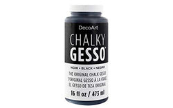 Decoart DECCG-65.29 Chalky Gesso 16oz Black