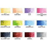 Kuretake GANSAI TAMBI Watercolors 12 New Colors Set, Handcrafted, Professional-Quality Pigment Inks for Artists and Crafters, AP-Certified, Blendable, Show up on Dark Papers, Made in Japan