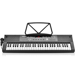 BIGFUN Keyboard Piano for Beginners, 61Keys Musial Instruments Piano Multifunction Portable Electronic Keyboard Teaching Early Learning Educational with Microphone (Kids & Adults)
