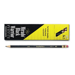 Paper Mate Mirado Black Warrior Woodcase Pencil Nontoxic , HB #2, Black Matte Barrel, Dozen, Sold