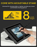 Graphic Tablet with Screen,2022 New 15.6'' XOPPOX 1080P Drawing Monitor Pen Display with Full Laminated Screen,Tilt Battery-Free Stylus 8192 Level Pen Pressure,Stand,Compatible for Window/Mac