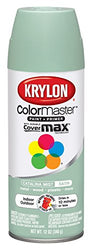 Krylon K05352907 ColorMaster Paint + Primer, Satin, Catalina Mist, 12 oz.