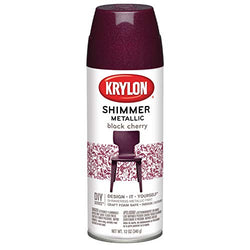 Krylon Shimmer Metallic Spray Paint, 11.5-Oz, Black Cherry