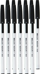 BAZIC Nova Black Color Stick Pen (12/Pack)