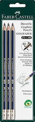 Faber Castell 116896"Goldfaber" HB Pencil (Pack of 3)