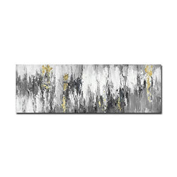 FajerminArt Large Abstract Canvas Wall Art Prints Abstract Colorful Landscape Painting Picture One Panel for Home and Office Decor Original Design (Umframed) (Abstract Painting B, 24 X 72inch)