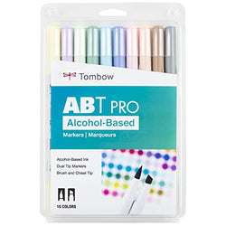 Tombow ABT PRO Alcohol-Based Markers, Pastel Palette, 10-Pack