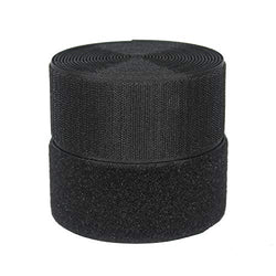HUAYY 2 inches Width 5 Yards Length,Sew on Hook and Loop Style,Non-Adhesive Nylon Strips