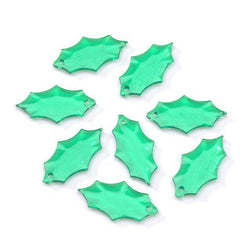 Bulk Buy: Darice DIY Crafts Acrylic Beads Leaf Transparent Christmas Green 21 x 12mm 144 pieces