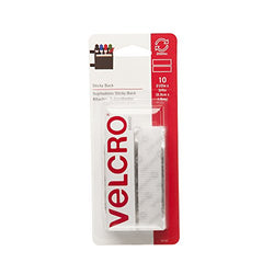 VELCRO Brand - Sticky Back Hook and Loop Fasteners | Perfect for Home or Office | 3 1/2in x 3/4in