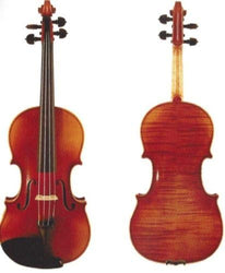 D Z Strad 4/4 Full Size Violin Model 120 with Case, Bow, Shoulder Rest, and Rosin