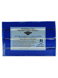 Van Aken Plastalina Modeling Clay ultra blue 4 1/2 lb. bar [PACK OF 2 ]