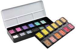 Holbein F2400 610605 Water-Soluble Solid Paint, Fine Tech, Pearl 22 Colors + Flip-Flop 2 Colors
