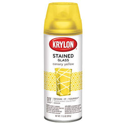 Krylon K09035000 Stained Glass Aerosol Paint 11.5 oz. Canary Yellow 6 1