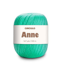 Anne Yarn by Círculo – 100% Mercerized Brazilian Virgin Cotton (Pack of 1 Ball) – 547 yds, 5.19 oz – Fingering (5743)