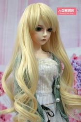 BJD Doll Hair Wig 9-10 inch 22-24cm Pale gold Perma-long 1/3 SD DZ DOD LUTS