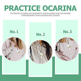 EXCEART Musical Beginner Leaf Ocarina Lovely Beginner Instrument Practice 6-hole Ocarina