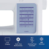 Brother CS5055 Computerized Sewing Machine, LCD Display, and Embroidery Bobbins 10-Pack, Clear