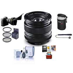Fujifilm XF 14mm (21mm) F2.8 R Lens - Bundle with 58mm Filter Kit, Lens Case, Flex Lens Shade, Cleaning Kit, Capleash, Mac Software Package