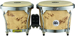 Meinl Percussion MB400DB-M RAPC (Radial 5 Ply Construction) Wooden Bongos 6 3/4-Inch and 8-Inch, Desert Burl Matte