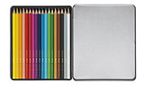 Caran d'Ache School Line 18 Water-soluble Color Pencils in Tin Case