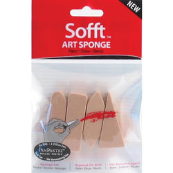 Colorfin PP61100 Sofft Art Sponges, Assorted, 4-Pack