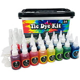 Premium Tie Die Kit Fabric Decorating Tye Dye DIY Kits for Adults 24 Color Set and Supplies