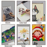 Mixed Media Sketch Pad, 9 x 12 inches, 60 Sheets Each (98lb/160gsm), 2 Pack, Heavyweight Drawing Papers, Top Spiral Bound Hardcover Sketchbook, for Wet and Dry Media, Drawing, Painting