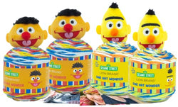 Lion Brand Yarn - Sesame Street One Hat Wonder - 4 Pack with Pattern Cards in Color - 2 of Each (Bert and Ernie)