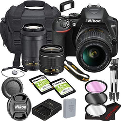 Nikon D3500 DSLR Camera Bundle with 18-55mm VR + 70-300mm Lenses | Built-in Bluetooth |24.2 MP CMOS Sensor | |EXPEED 4 Image Processor and Full HD Videos + 64GB Memory(17pcs)