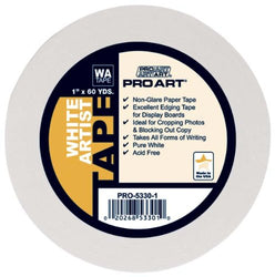 Pro Art 1-Inch by 60-Yards White Artist Tape