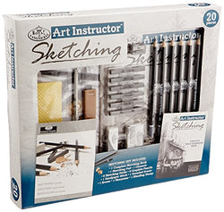 ROYAL BRUSH AIS-101 Sketching Art Instructor Sketching Set-20Pc