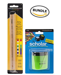 BUNDLE Prismacolor Scholar Colored Pencil Sharpener (1774266) + Prismacolor Blender Pencil