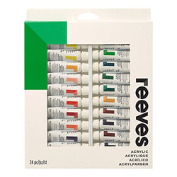 Reeves Acrylic Paint-10ml, Set of 24