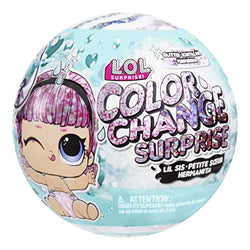 LOL Surprise Glitter Color Change Lil Sis with 5 Surprises- Collectible Doll Including Sparkly Fashion Accessories, Holiday Toy, Great Gift for Kids Girls Ages 4 5 6+ Years Old