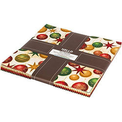 Winter's Grandeur~Holiday~Layer Cake 42, 10" Cotton Squares by Robert Kaufman
