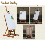 Adjustable Wood Table Sketchbox Easel,Paint Palette,Small Size Tabletop Easel,French Style Painting Easel