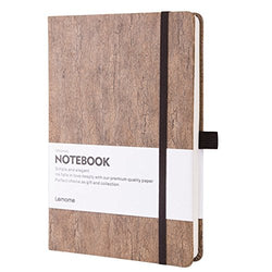 Thick Notebook - Eco-Friendly Natural Cork Hardcover Writing Notebook with Pen Loop & Premium Thick Paper + Page Dividers Gifts, A5 (5x8) Bound Notebook