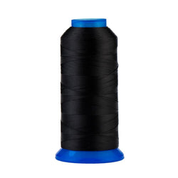 Selric [1500Yards / 30 Colors Available] UV Resistant High Strength Polyester Thread #69 T70 Size 210D/3 for Upholstery, Outdoor Market, Drapery, Beading, Purses, Leather (Black)